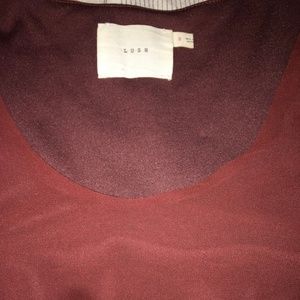 Mini bodycon Urban Outfitters rust chiffon dress